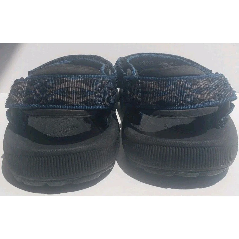 Mens Teva Sandal Sz 9 for Sport Water Wear Blue Black Gray Strap Pattern SN6584